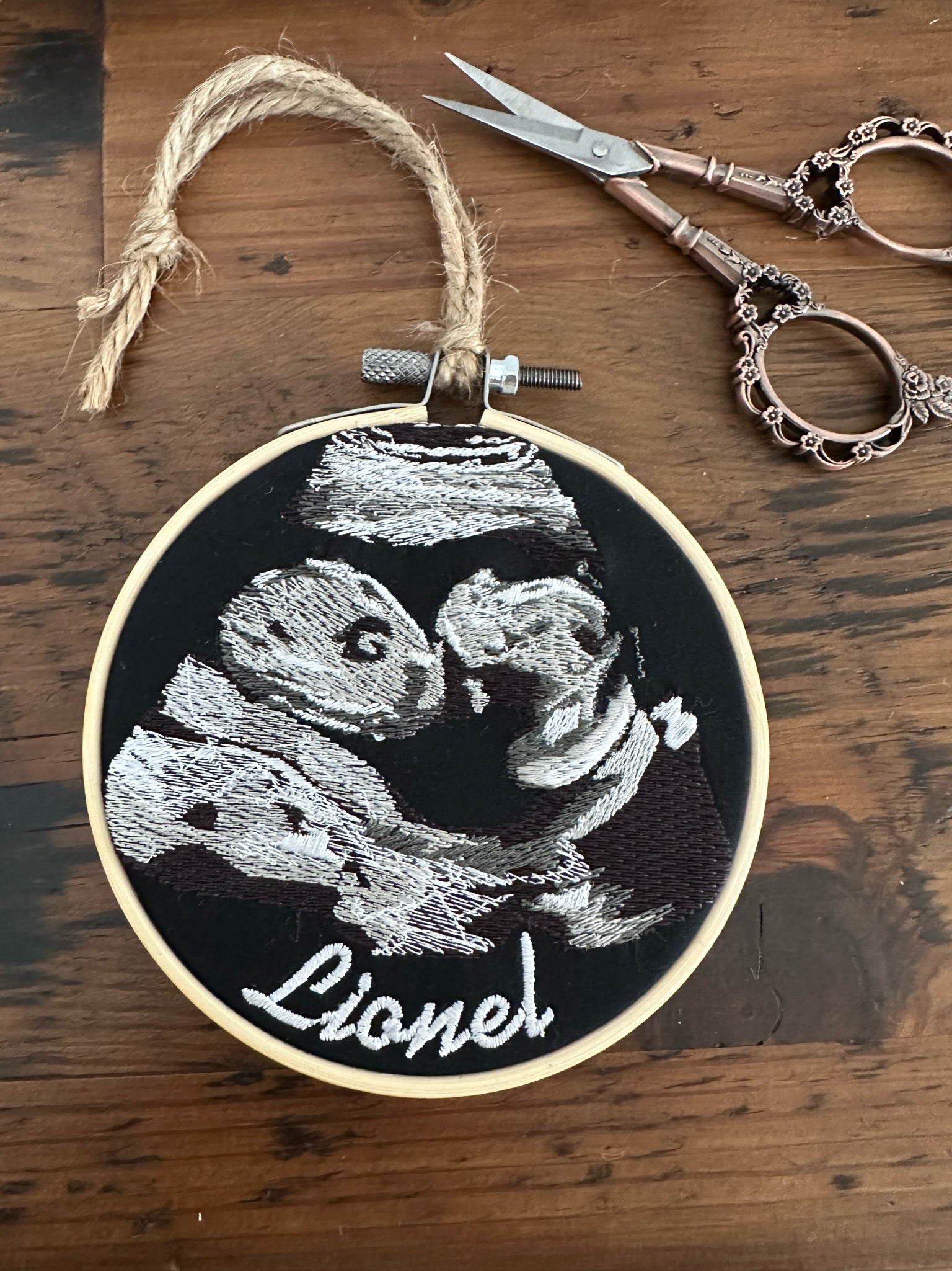 Custom Sonogram popular Embroidery