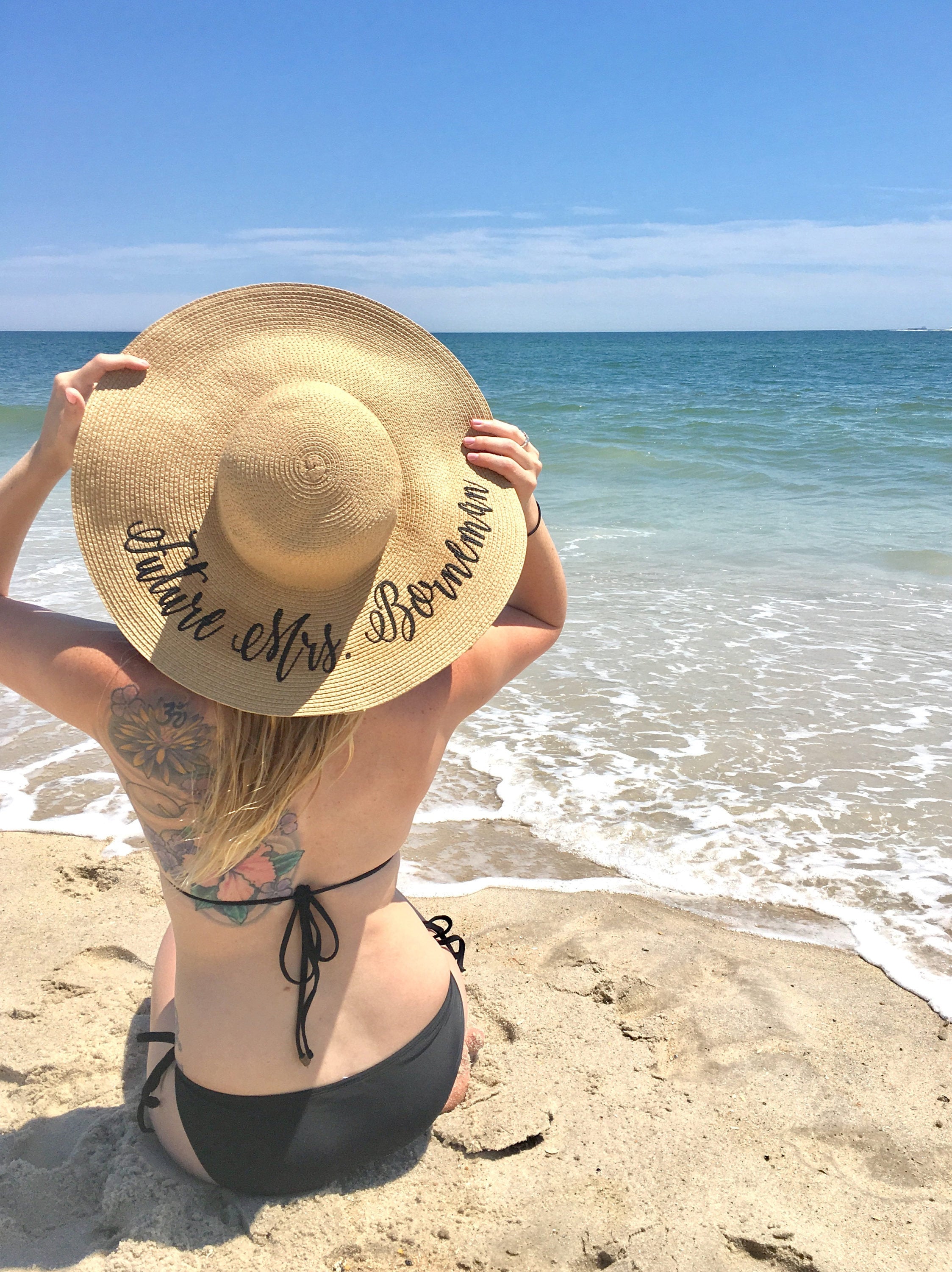 Custom floppy beach sales hat