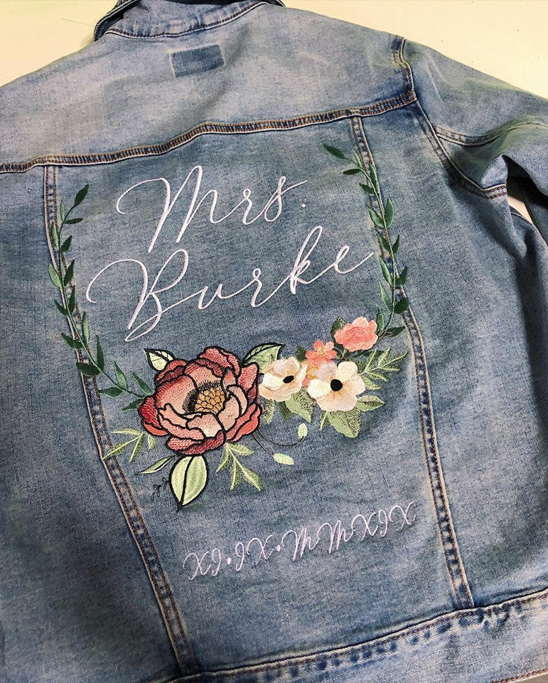 DESIGN DEPOSIT for 1 Custom UNISEX LIGHT WASHED Denim Jacket